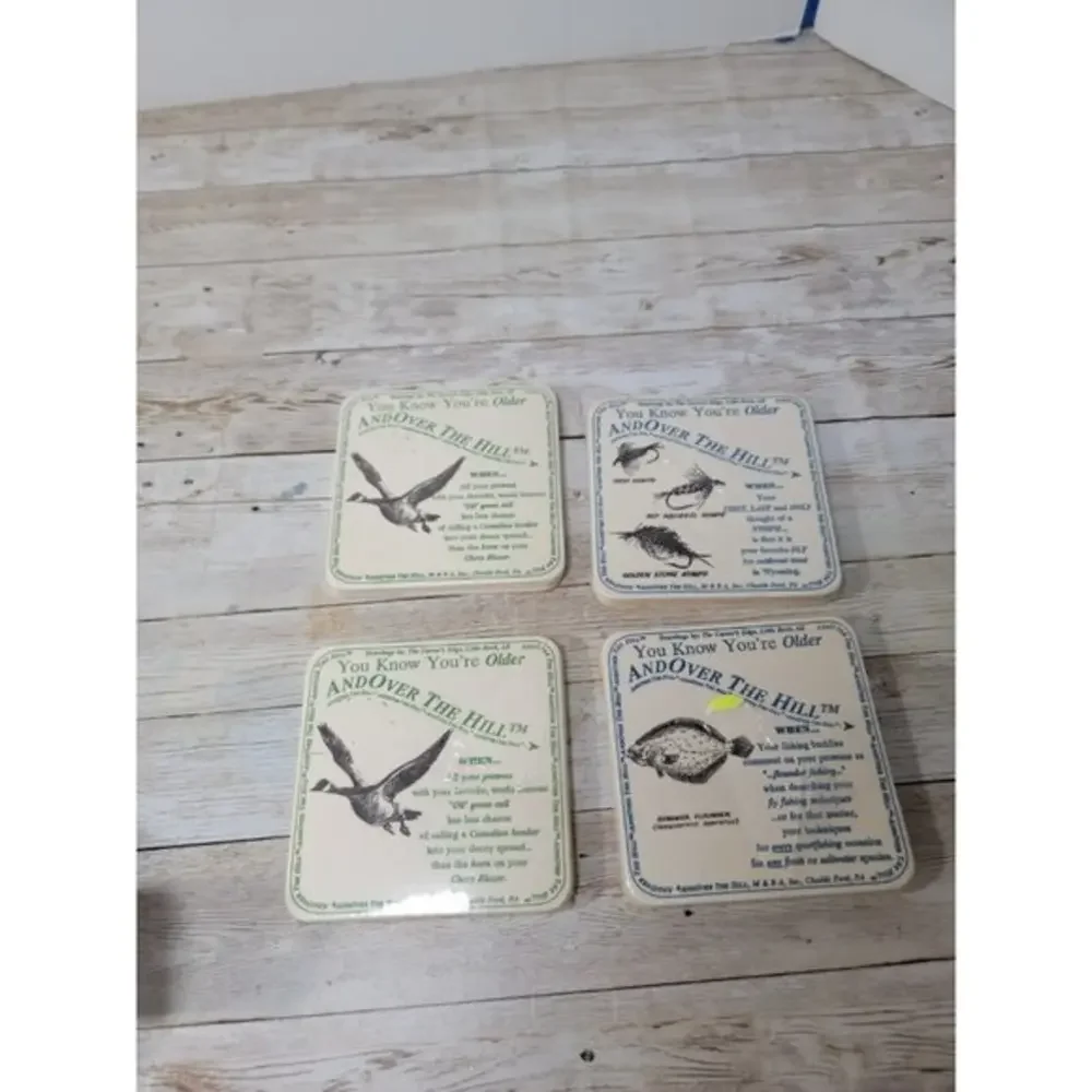 24 Coasters You Know You're Older and Over the Hil Funny Joke‎ Gag Gift New
